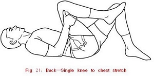 Stretches - knee to chest